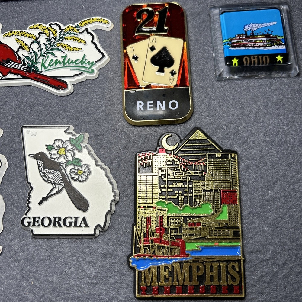 14 Refrigerator Magnets Of Different Places, &‎ States. Some Vintage. - Picture 4 of 7